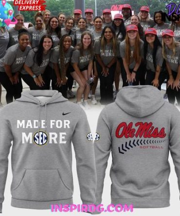 Official Ole Miss Sec Softball Hoodie - Made For More, Limited Edition!
