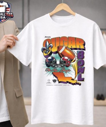 Ole Miss Vs Georgia 2026 Allstate Sugar Bowl Vintage Matchup T-Shirt