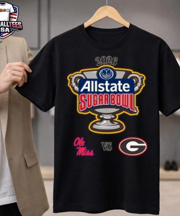 Ole Miss Vs. Georgia Cfp Quarterfinal Allstate Sugar Bowl Caesars Superdome January 1St 2026 T-Shirt