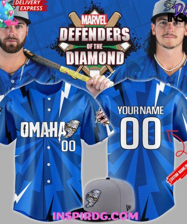 Omaha Storm Chasers Marvel Defenders Of The Diamond Baseball Jersey