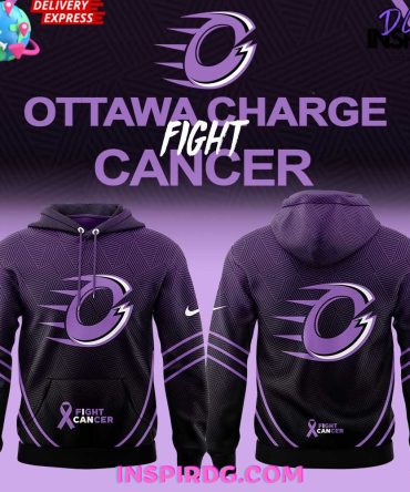 Ottawa Charge Fight Cancer 2025 All Over Print Hoodie, 3D Hoodie
