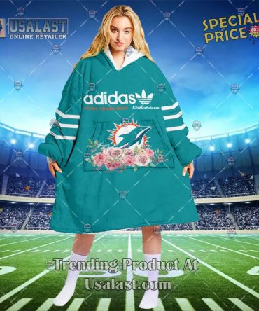 All Day I Dream About Miami Dolphins Hooded Blanket