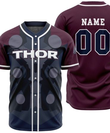 Personalized Thor Marvel Baseball Jersey