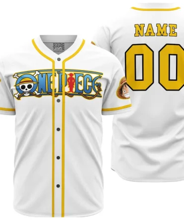 Personalized White One Piece Baseball Jersey