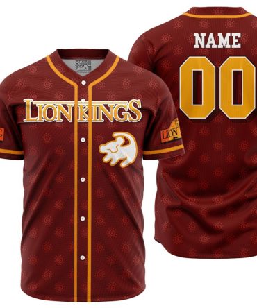 Personalized Simba Lion King V2 Baseball Jersey