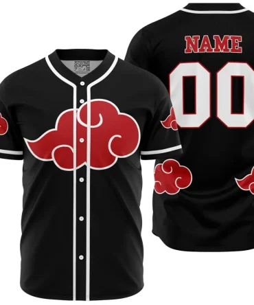Personalized Akatsuki Cloud Shippuden Baseball Jersey