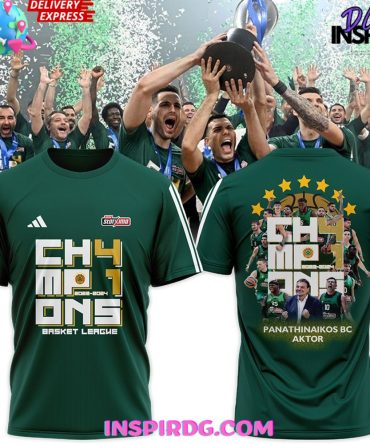 Panathinaikos Bc Yunanistan Champions Basket League Shirt Hoodie Polo