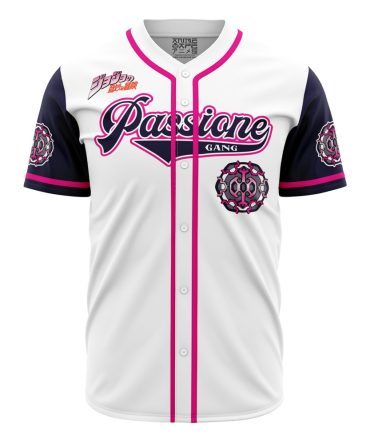 Passione Gang Golden Wind Jojo’S Bizarre Adventure Baseball Jersey