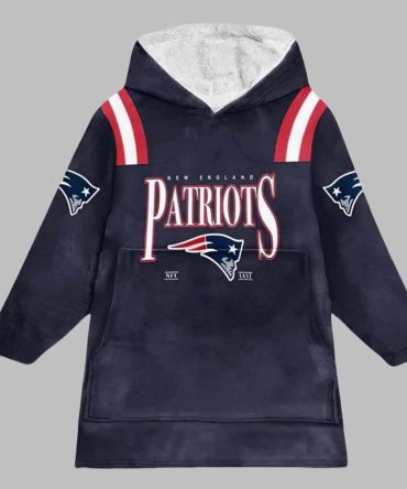 Patriots Brady 12 Fotball Unisex Blanket Hoodie