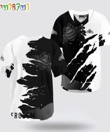 Patron Tequila Metal Crack Pattern Baseball Jersey