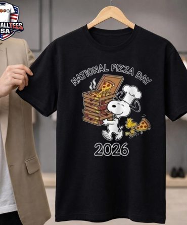 Peanuts Snoopy Chef National Pizza Day February 9 2026 Pizza Lover Unisex Shirt