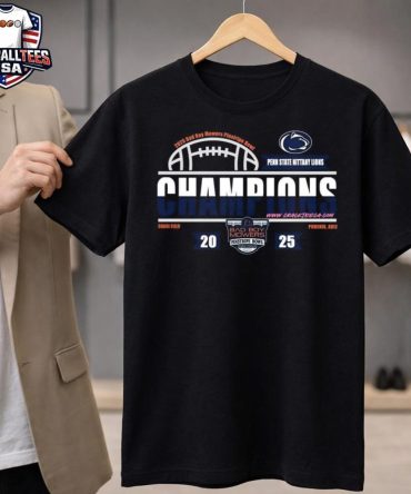 Penn State Nittany Lions 2025 Bad Boy Mowers Pinstripe Bowl Champions At Yankee Stadium On December 27 Locker Room Unisex Shirt