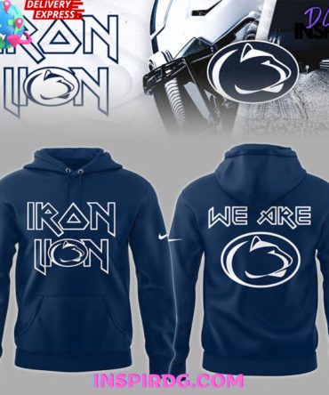 Penn State Nittany Lions X Iron Lion Nike Blue All Over Print Hoodie, 3D Hoodie