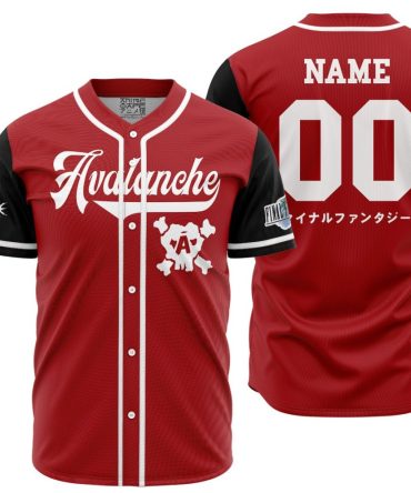 Personalized Avalanche Final Fantasy 7 Baseball Jersey
