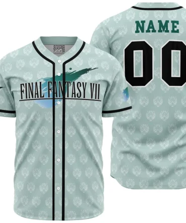 Personalized Cloud Strife Final Fantasy 7 Baseball Jersey