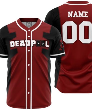 Personalized Deadpool Marvel Baseball Jersey