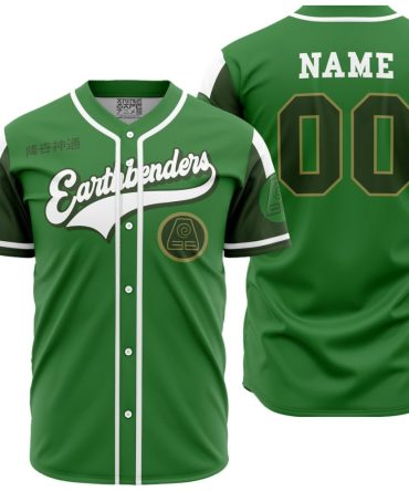Personalized Earthbenders Avatar The Last Airbender Baseball Jersey