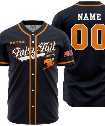 Personalized Fairy Tail Guild Fairy Tail Baseball Jersey