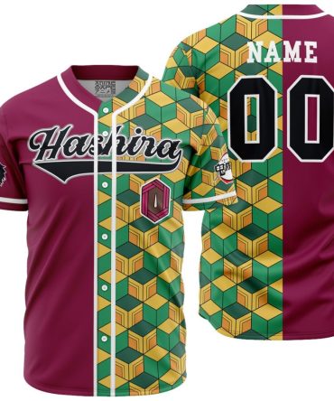 Personalized Hashira Giyu Tomioka Demon Slayer Baseball Jersey