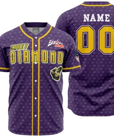 Personalized Josuke Shining Diamond Jojo’S Bizarre Adventure Baseball Jersey