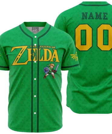 Personalized Link Zelda Baseball Jersey