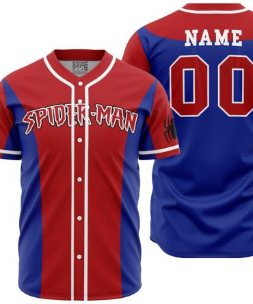 Personalized Spiderman Marvel Baseball Jersey