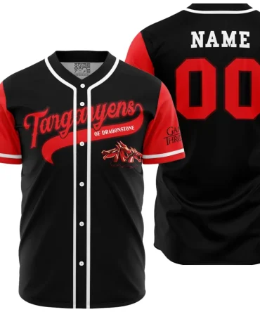 Personalized Targaryens Of Dragonstone Game Of Thrones Baseball Jersey