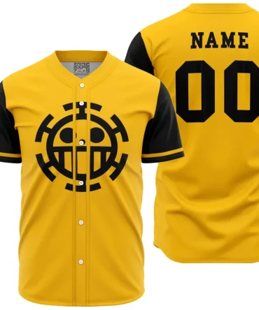 Personalized Trafalgar Law One Piece Baseball Jersey