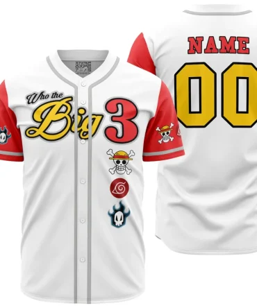 Personalized Who The Big 3 V2 Baseball Jersey