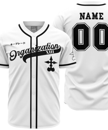 Personalized Xemnas Organization Xiii Kingdom Hearts Baseball Jersey