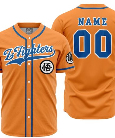 Personalized Z-Fighters Dragon Ball Z Baseball Jersey