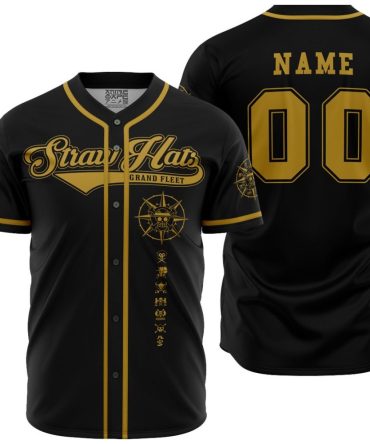 Personalized Straw Hat Grand Fleet One Piece Baseball Jersey