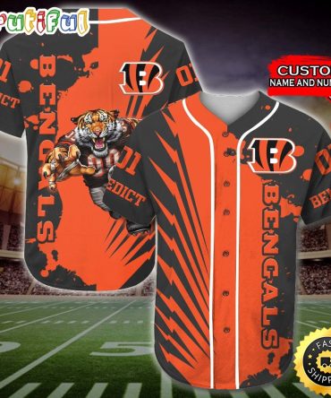 Personalized Nfl Cincinnati Bengals Baseball Jersey Athletic Team Shirts