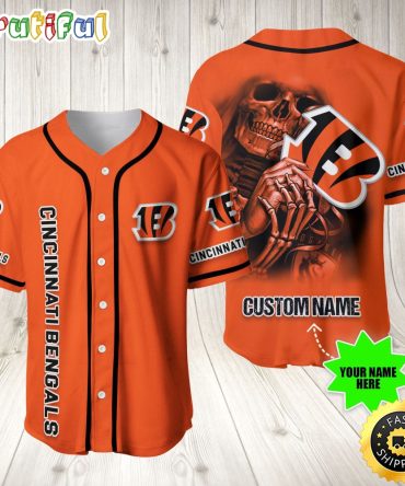 Personalized Nfl Cincinnati Bengals Baseball Jersey Essential Team Tops
