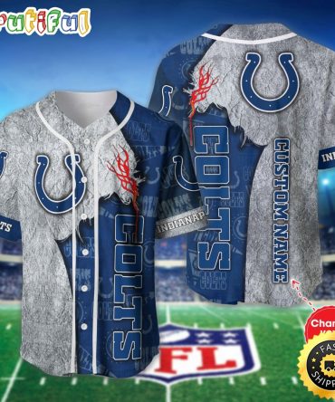 Personalized Nfl Indianapolis Colts Baseball Jersey Authentic Baseball Attire