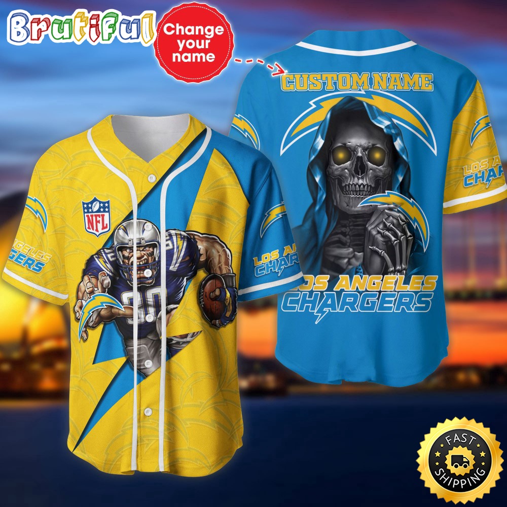 Personalized Nfl Los Angeles Chargers Baseball Jersey Vintage Baseball Gear