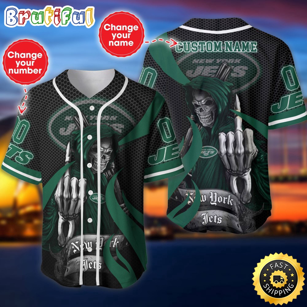 Personalized Nfl New York Jets Baseball Jersey Iconic Baseball Wear