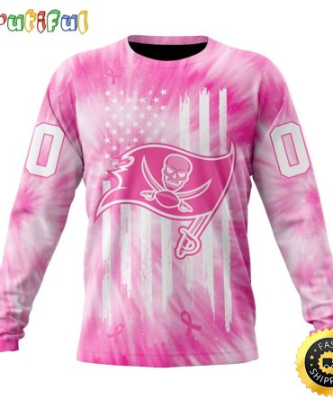 Personalized Nfl Tampa Bay Buccaneers Crewneck Sweatshirt Special Pink Tie-Dye Unisex Sweatshirt
