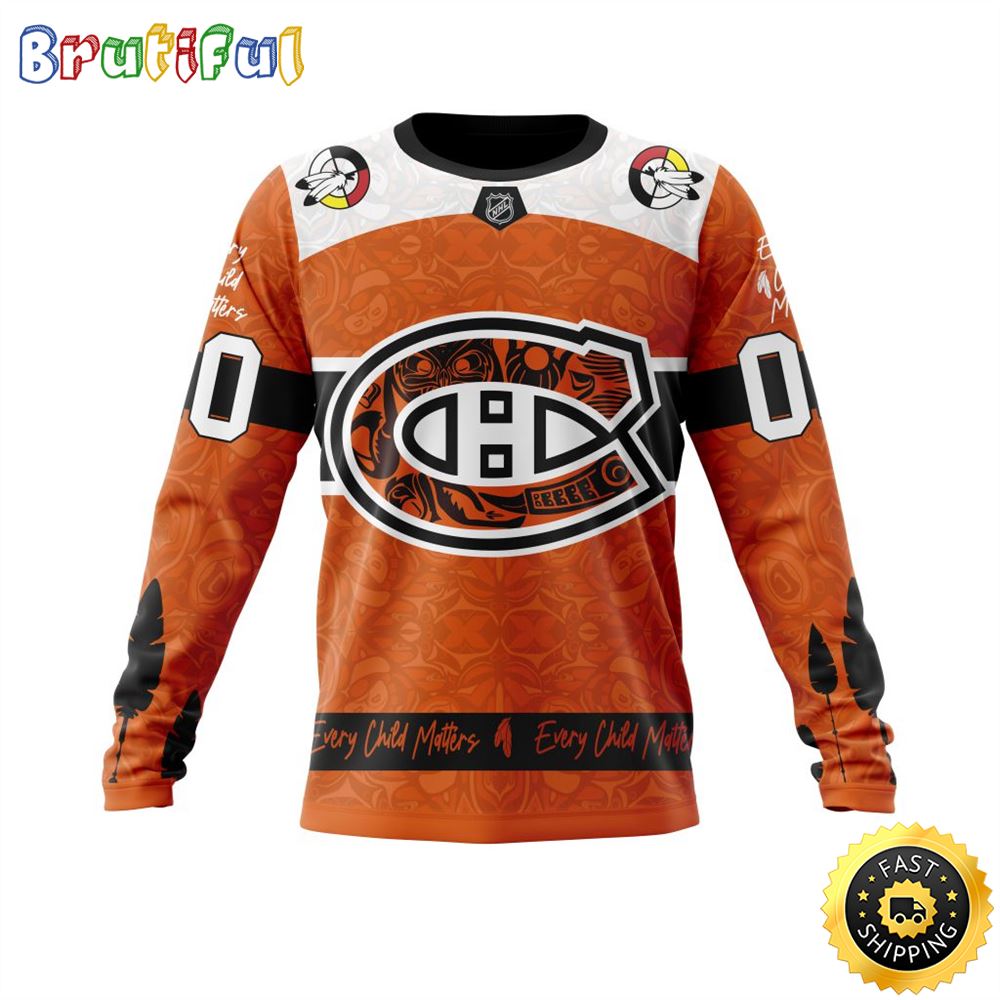 Personalized Nhl Montreal Canadiens Sweatshirt Specialized Design Support Child Lives Matter All Over Print Sweatshirt Unisex