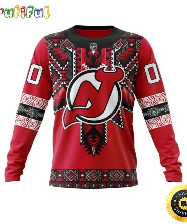 Personalized Nhl New Jersey Devils Sweatshirt Specialized Native Concepts All Over Print Sweatshirt Unisex