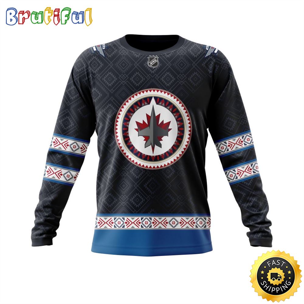 Personalized Nhl Winnipeg Jets Sweatshirt Specialized Native Concepts All Over Print Sweatshirt Unisex