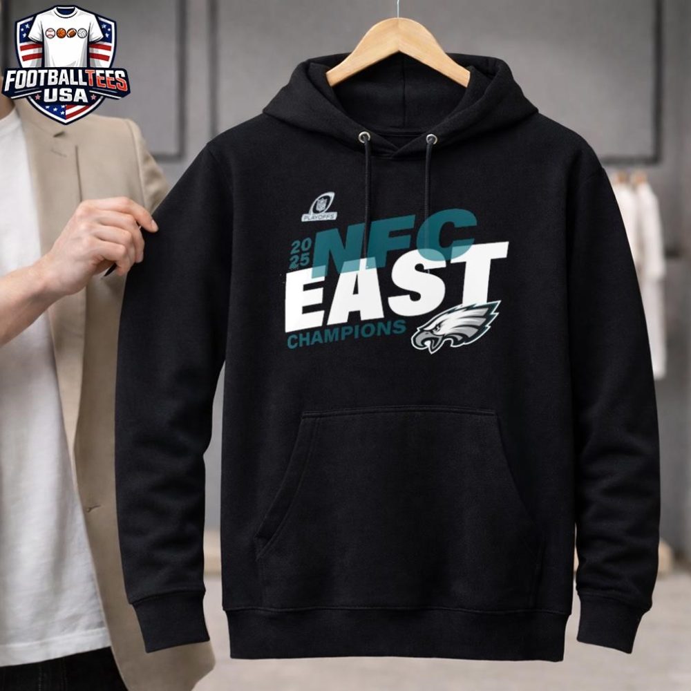 Philadelphia Eagles 2025 Nfc East Division Champions T-Shirt - Image 3
