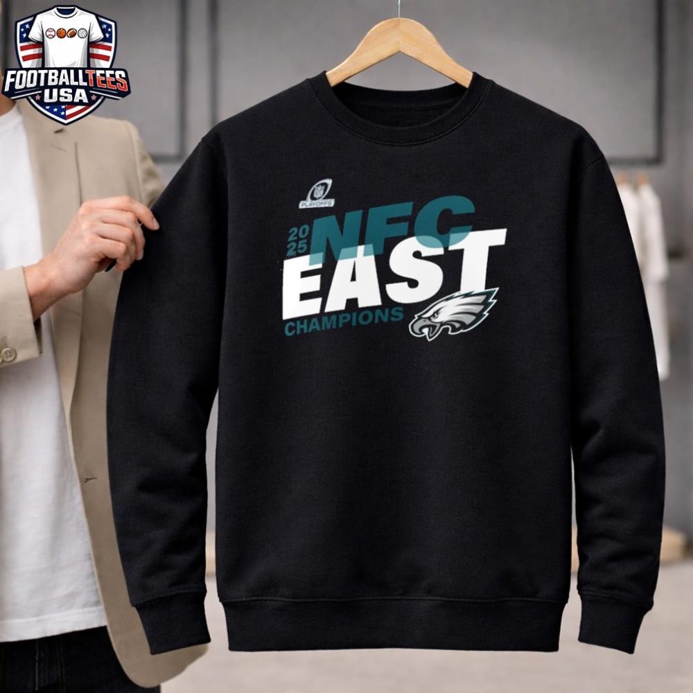 Philadelphia Eagles 2025 Nfc East Division Champions T-Shirt - Image 2