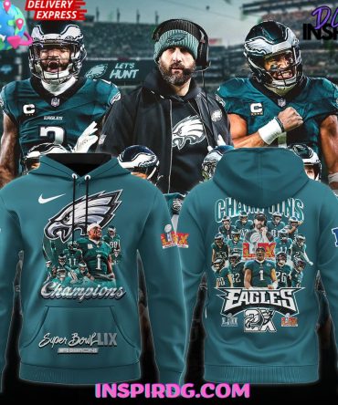 Philadelphia Eagles 2X Super Bowl Champions Special All Over Print Hoodie, 3D Hoodie
