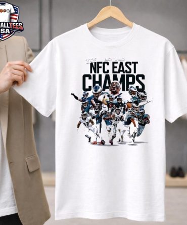 Philadelphia Eagles Back To Back 2025 Nfc East Division Champions T-Shirt