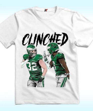 Philadelphia Eagles Clinched Reed Blankenship Ft Cj Gardner-Johnson Shirt