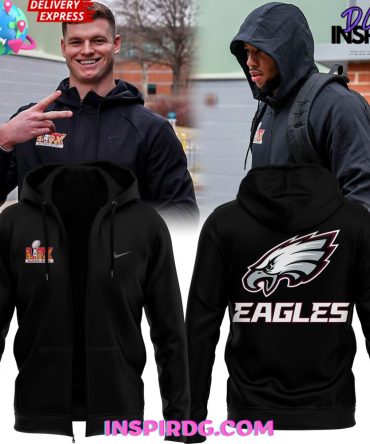 Philadelphia Eagles Super Bowl Lix 2025 Nike Zip All Over Print Hoodie, 3D Hoodie