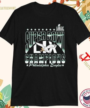 Philadelphia Eagles Super Bowl Lix Champions Upper Logo T-Shirts