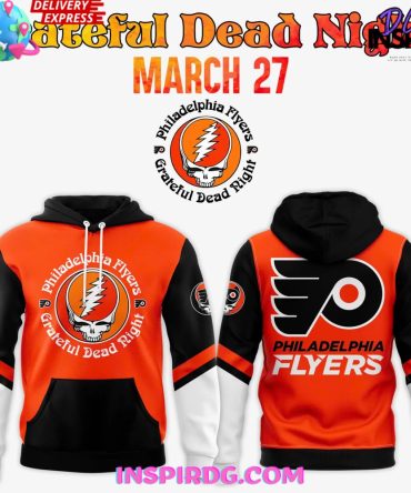 Philadelphia Flyers Grateful Dead Night 2025 All Over Print Hoodie
