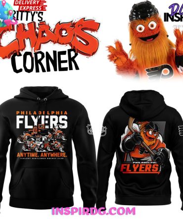 Philadelphia Flyers Gritty’S Chaos Corner Special Black All Over Print Hoodie, 3D Hoodie